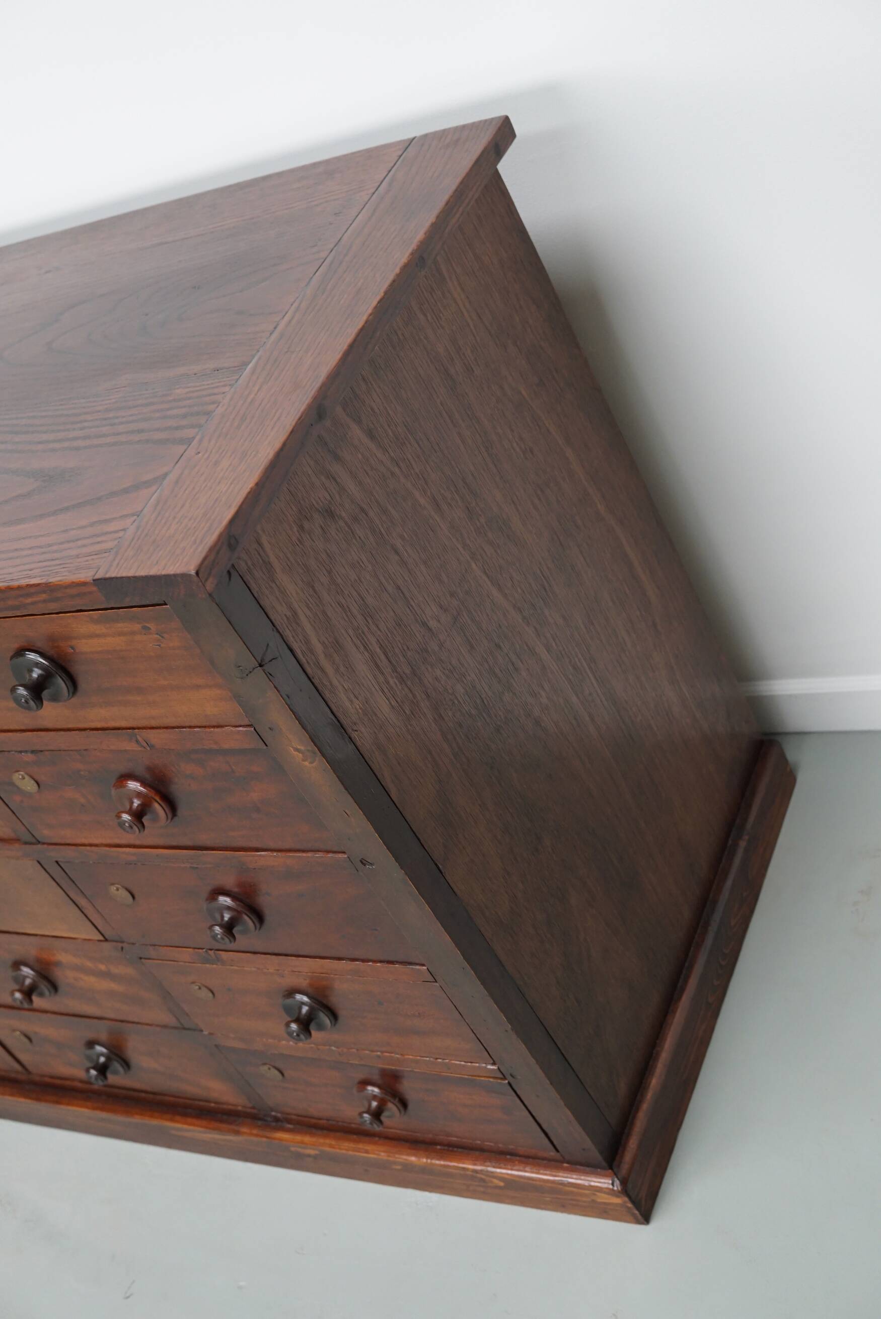 Very Large Antique Hardwood Apothecary Cabinet / Bank of Drawers, ca 1900