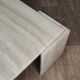 Table basse en travertin  Roche Bobois 70'