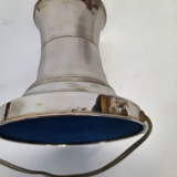 Three vintage bedside lamps in silver