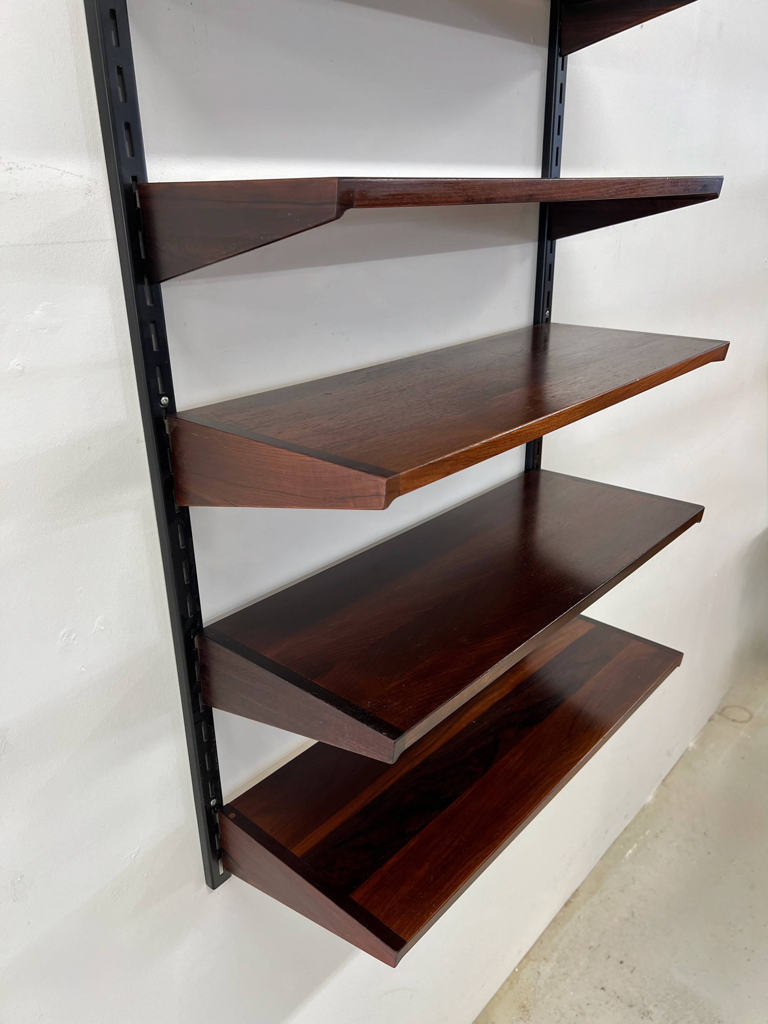 Rosewood Shelves By kai Kristiansen For Feldballes