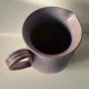 Vintage purple carafe with field flower patterns H:20cm