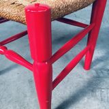 Set of Scandinavian Country Design Red Side Chairs, Sweden, 1960s