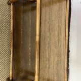 Bamboo and wood bookcase shelf, 1960