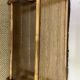 Bamboo and wood bookcase shelf, 1960