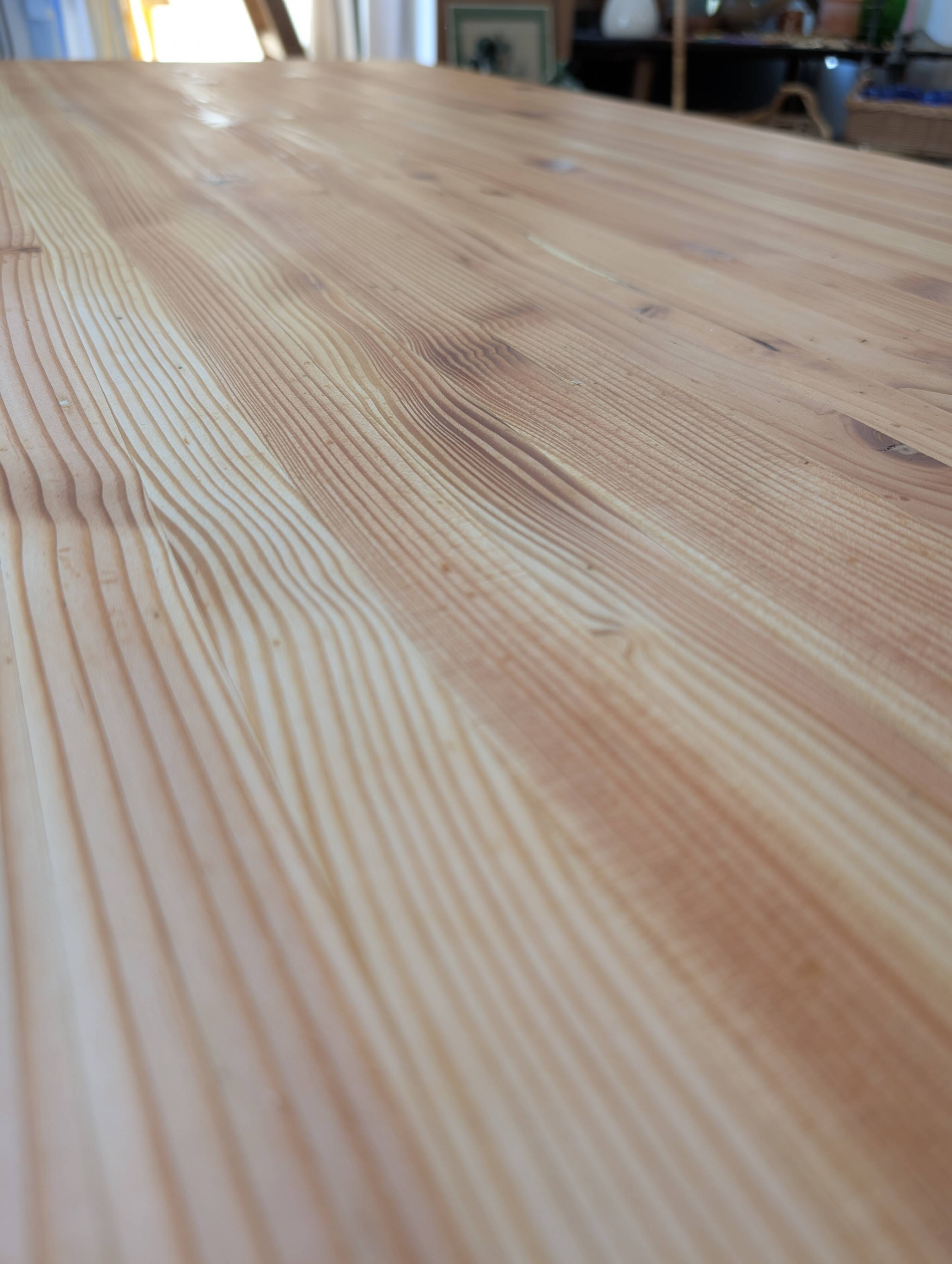 Farmhouse table with spacer base