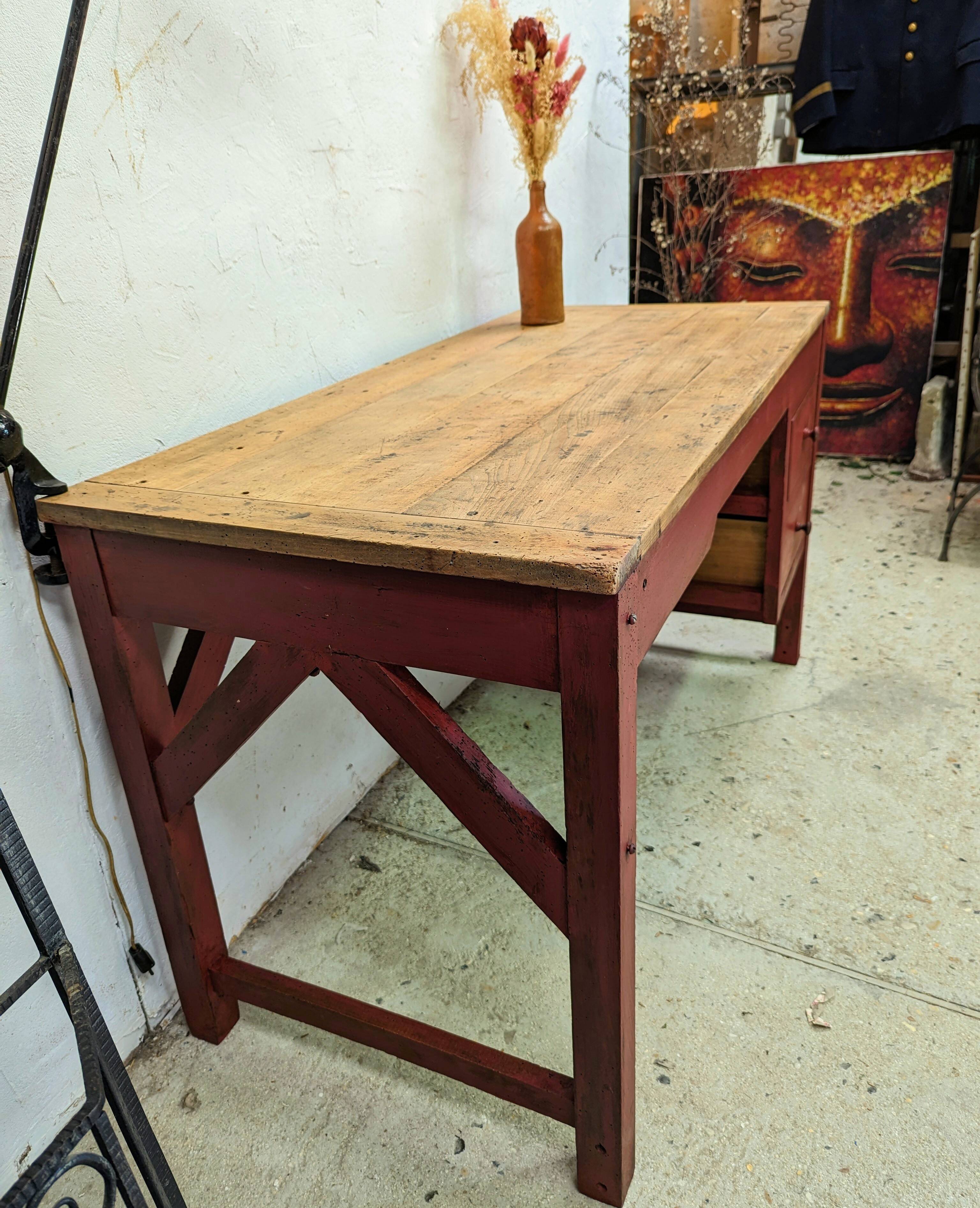 Office Workbench workshop patina shabby industrial loft 50 60 1950