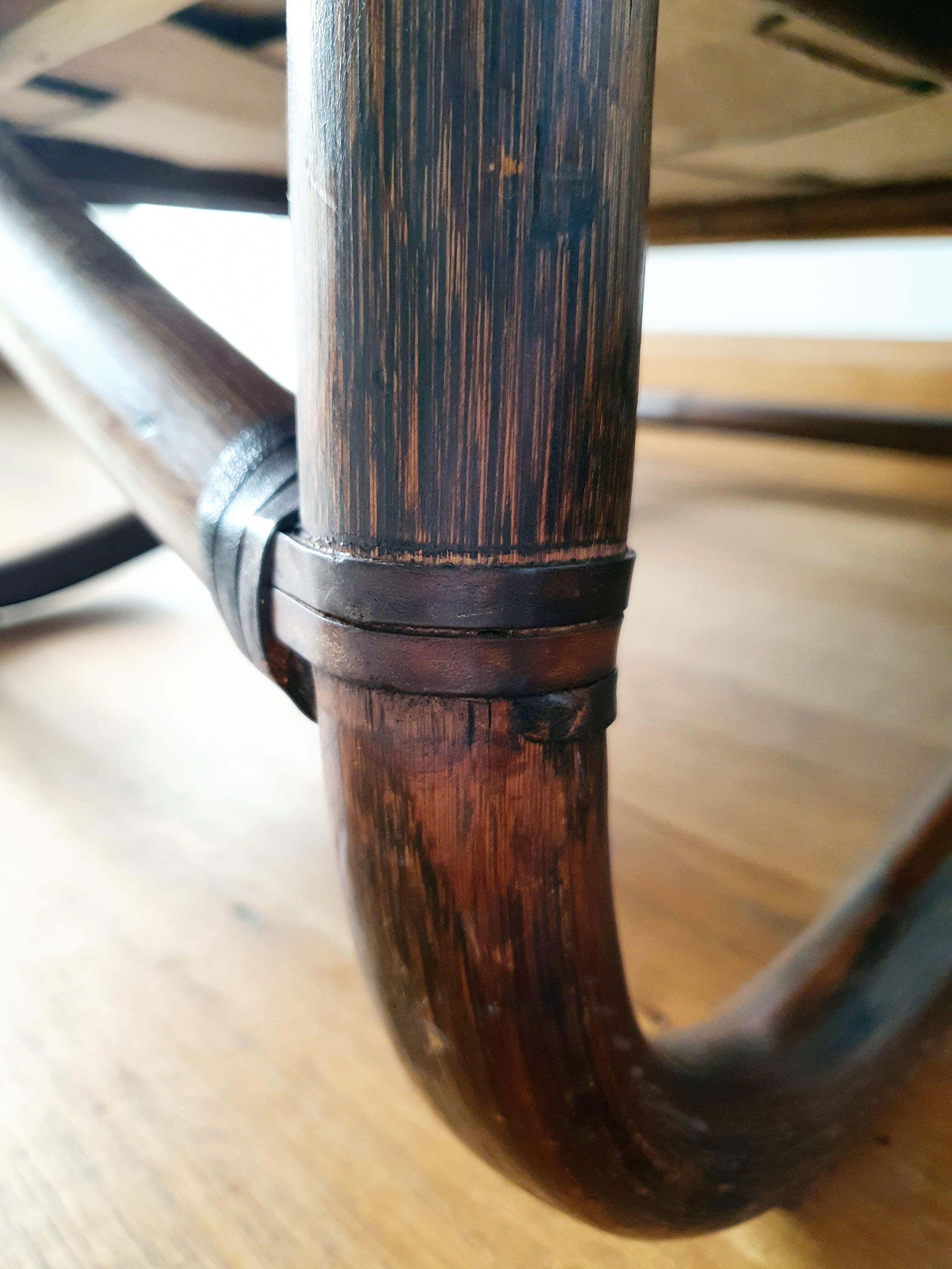 Vintage rattan armchair