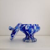 Murano glass opaline candy dish