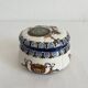 Antique Gien earthenware candy box with Renaissance decor