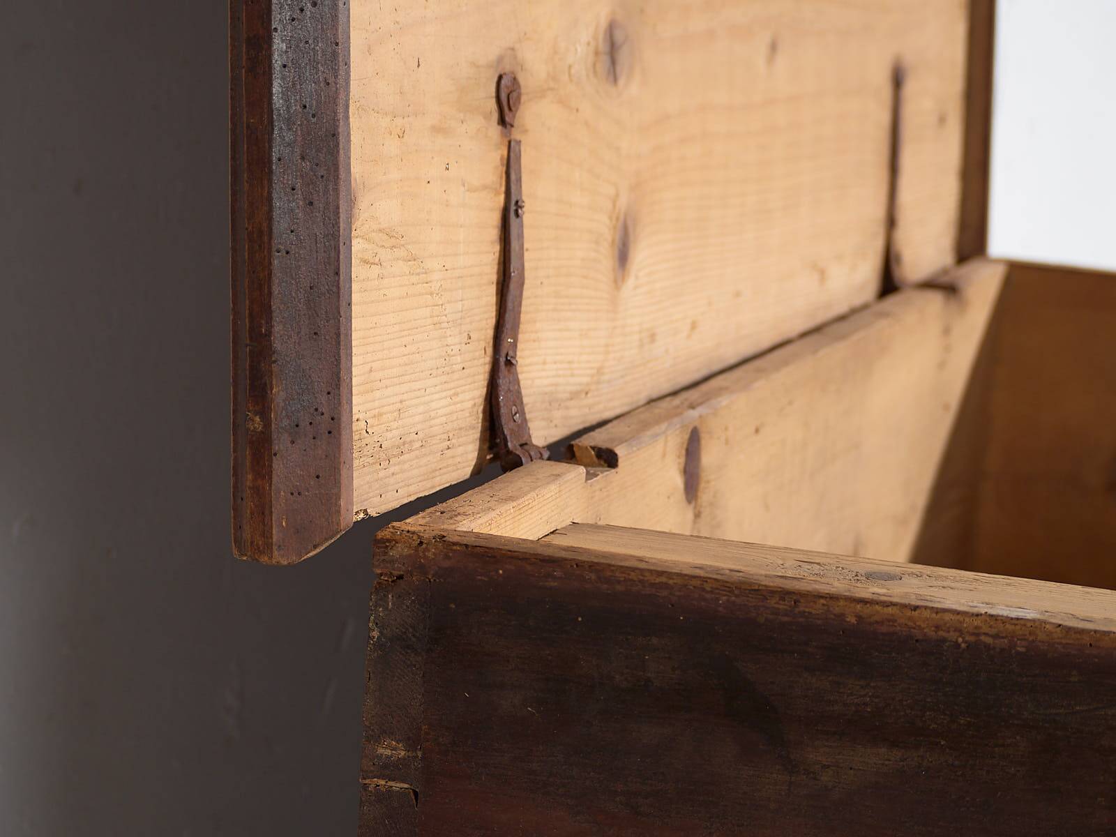 Antique storage trunk dated 1861 #23