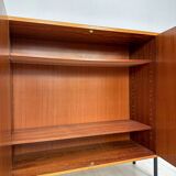 1960s Small Vintage Teak Cabinet with Metal Legs