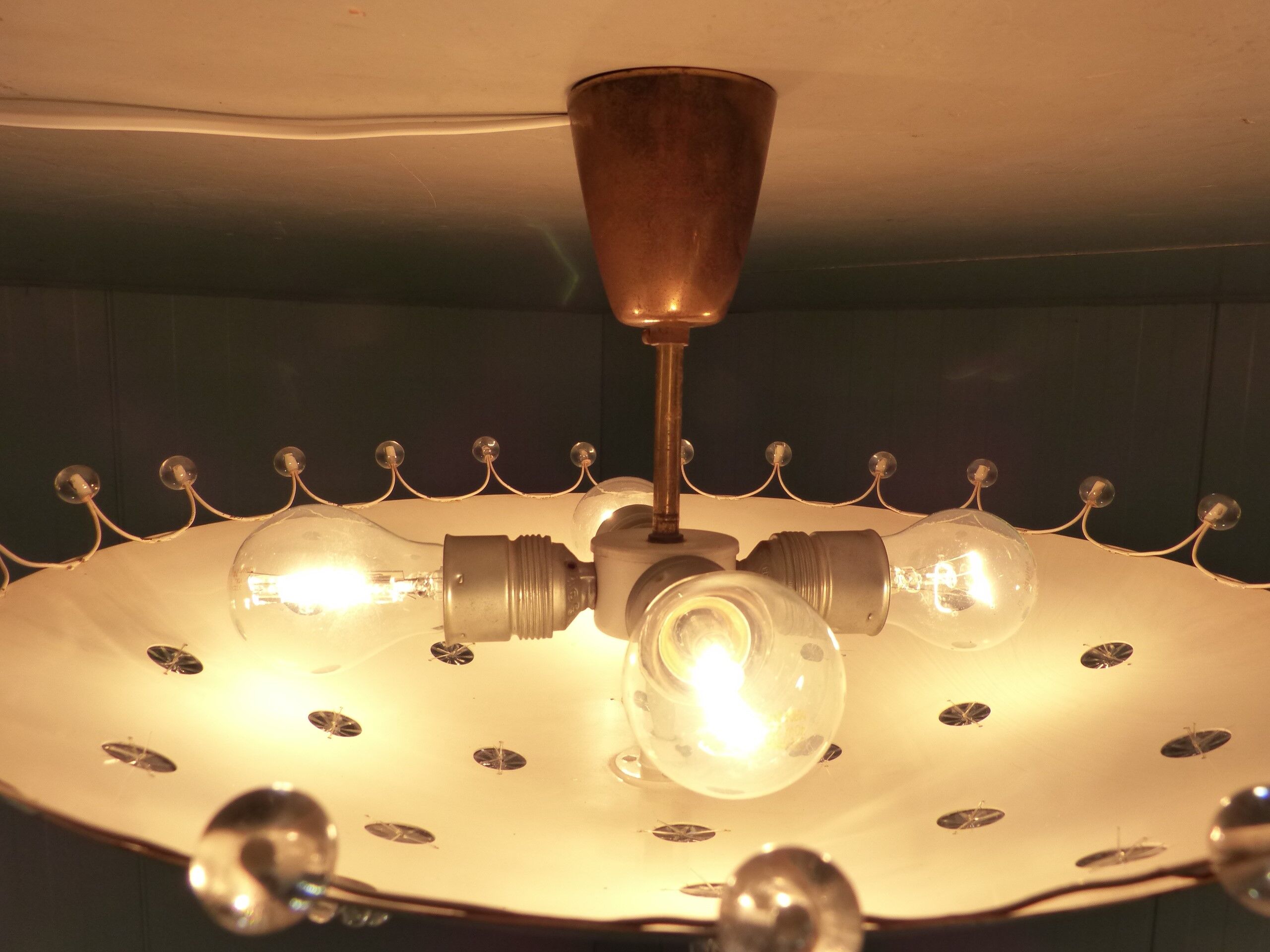 Large ceiling lamp by Emil Stejnar for Rupert Nikoll, Austria 1950's