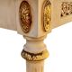 Table basse Louis XVI avec plateau marbre blanc