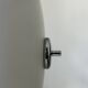 Vintage XL wall light, opaline and chrome, France 1960