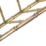 Brass Bamboo Magazine Rack ★ 50s 60s 70s Mid Century Modern Danish Design