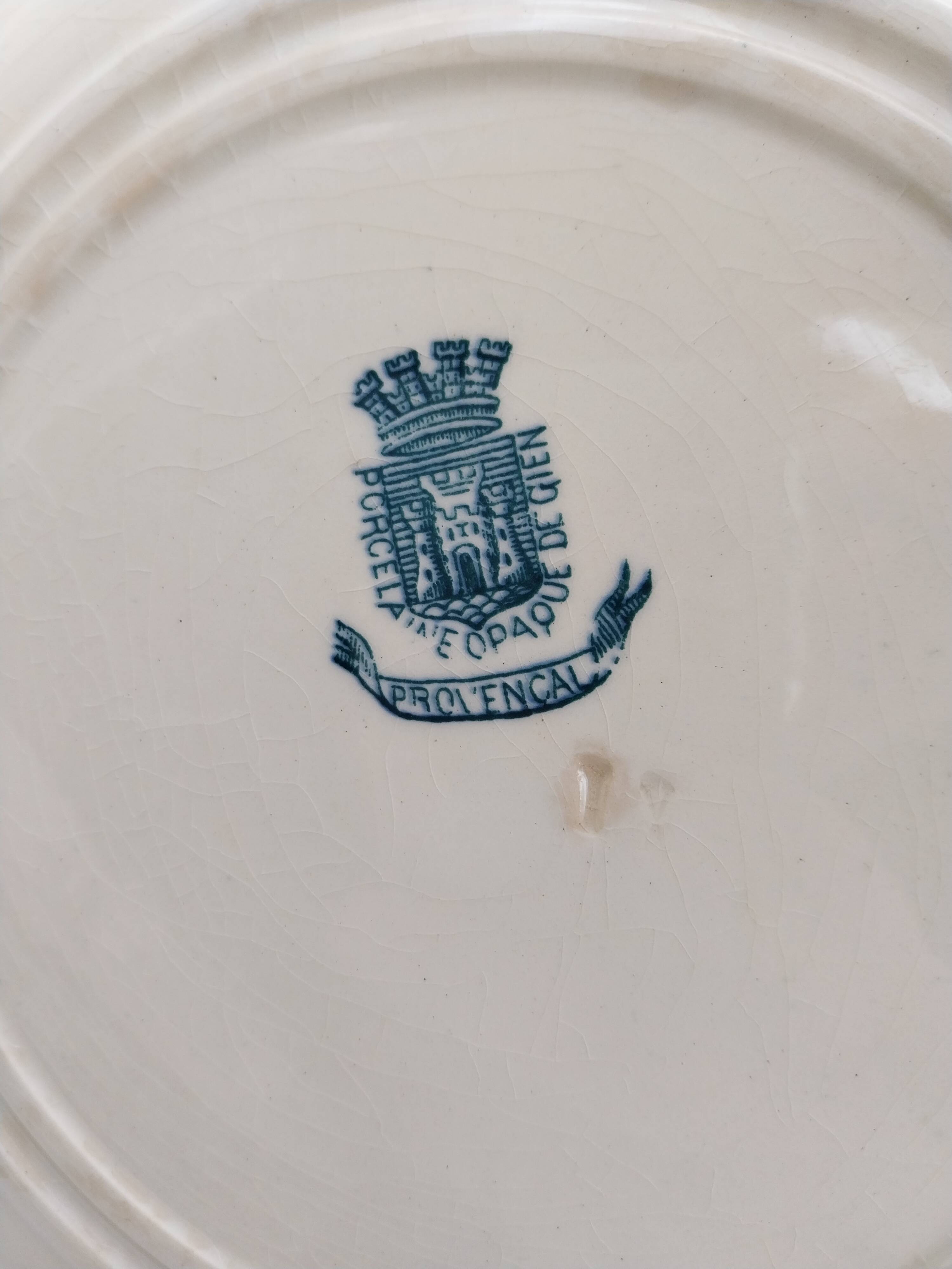 14  plates Gien modèle provencal