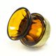 Art Deco vase, honey crystal oroplastic, Moser, Czechoslovakia, 1930s