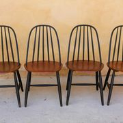 Set of 4 chairs Scandinavian by Sven Erik Fryklund for Hagafors Stolfabrik