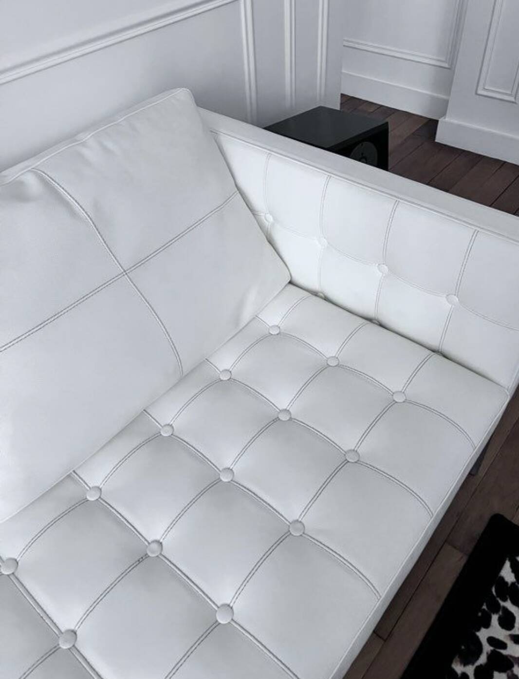 Cassina leather sofa by Philippe Starck