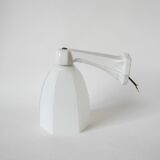 graphic art deco wall light and 20th century porcelain support