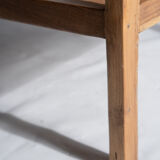 Armchair in natural wood (teak) minimalist design
