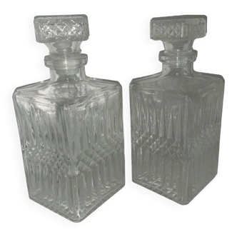 Vintage whisky decanters