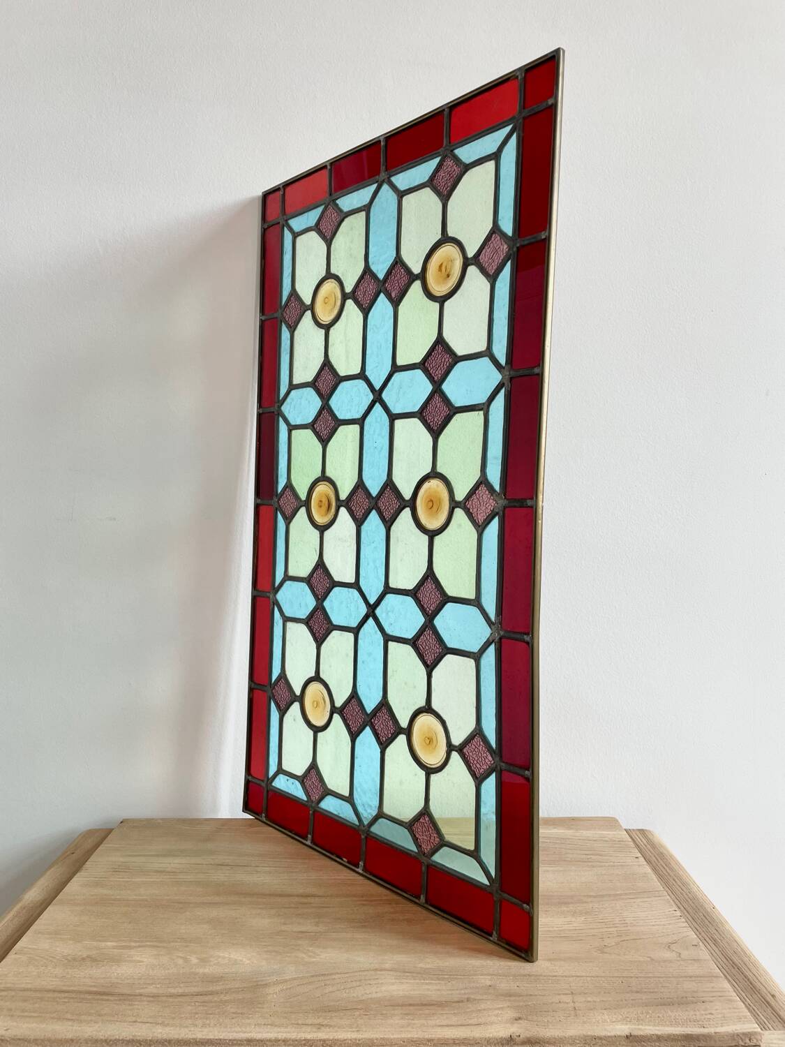 Polychrome stained glass window 1900