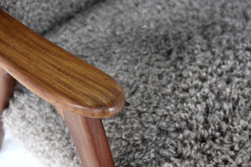 Mid century Armchair brown doodle - fully restored one of a kind piece