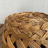 Woven straw basket