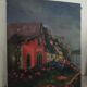 Oil on seaside canvas