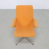 Vintage Swivel Lounge Chair Chrome 1960s