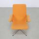 Fauteuil lounge vintage pivotant chromé 1960
