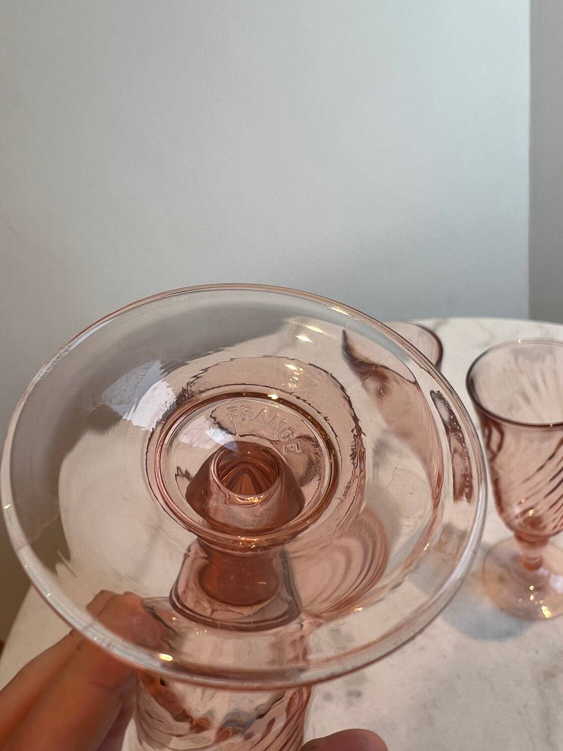 Set of 4 Rosaline champagne flutes