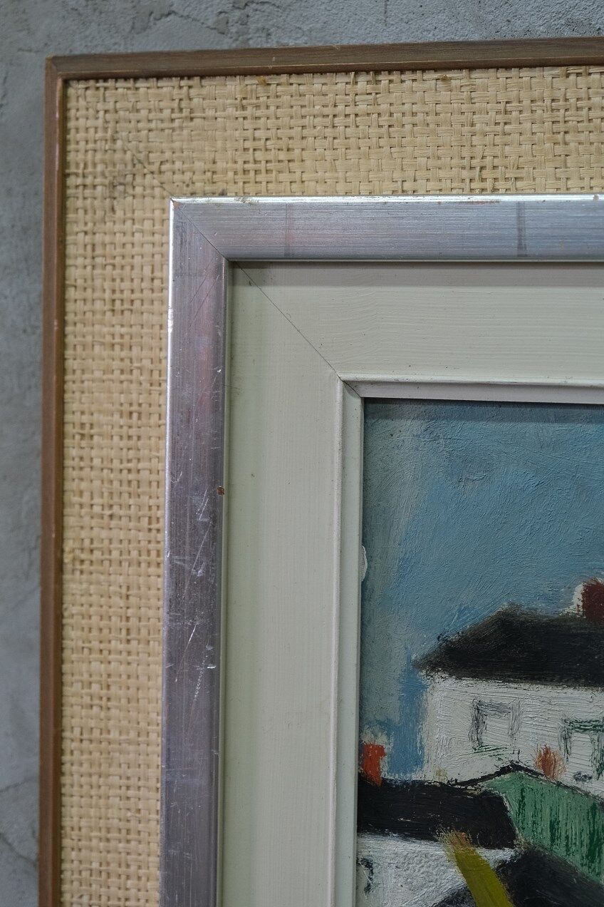 John Börén ( 1903-1983 ), Swedish Modern Painting, 1960s, Oil on Panel, Framed