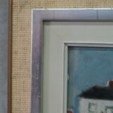 John Börén ( 1903-1983 ), Swedish Modern Painting, 1960s, Oil on Panel, Framed