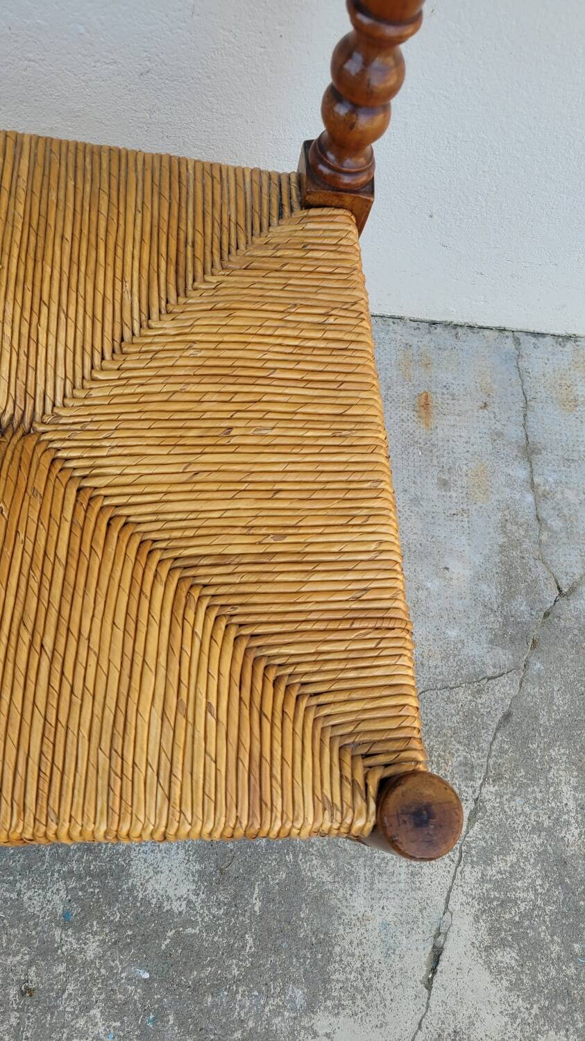 Napoléon III Period Nurse's Chair in Fruitwood