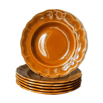 6 Provençal plates Lunéville