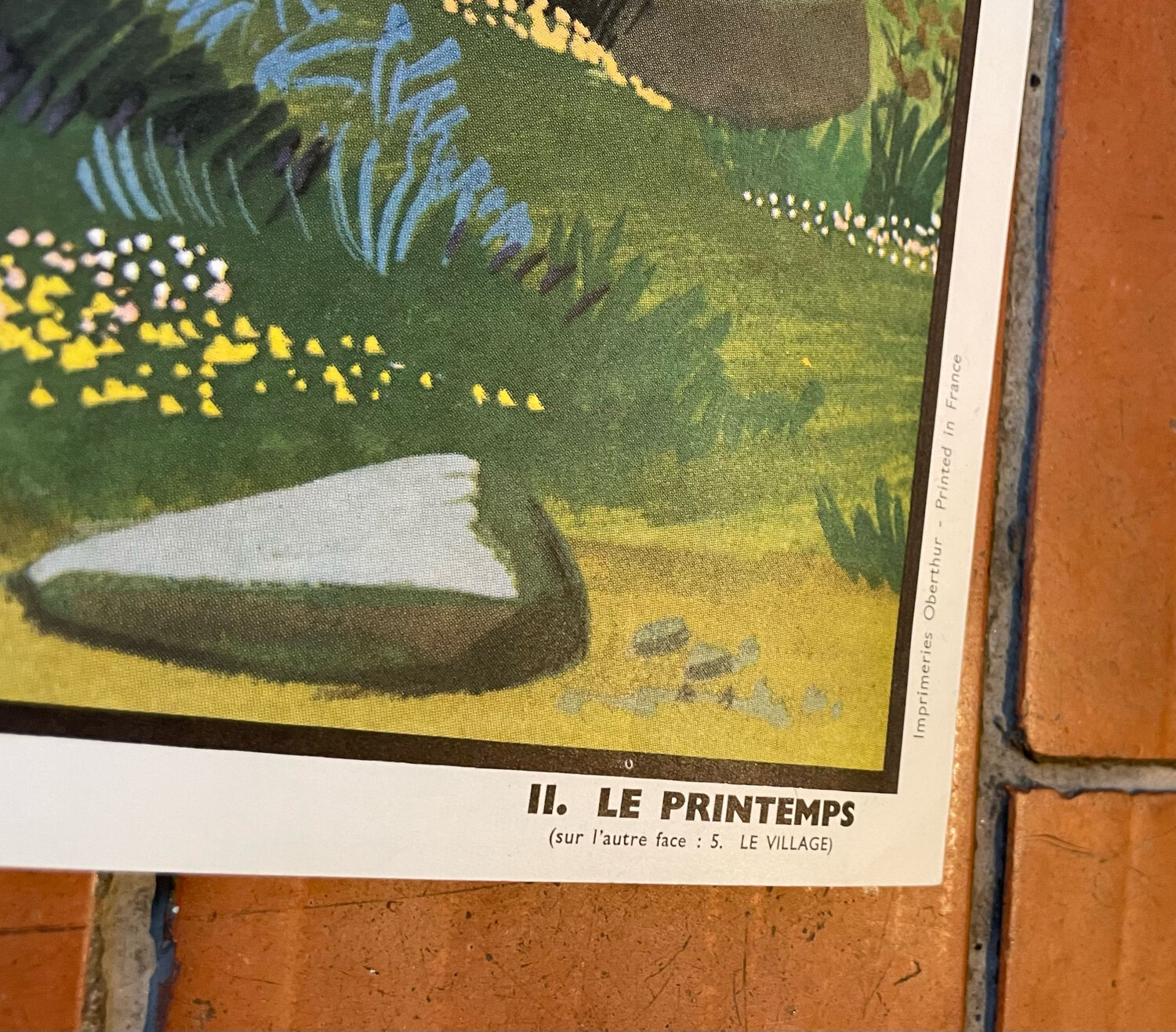 Ogé-Hachette poster "spring / village"