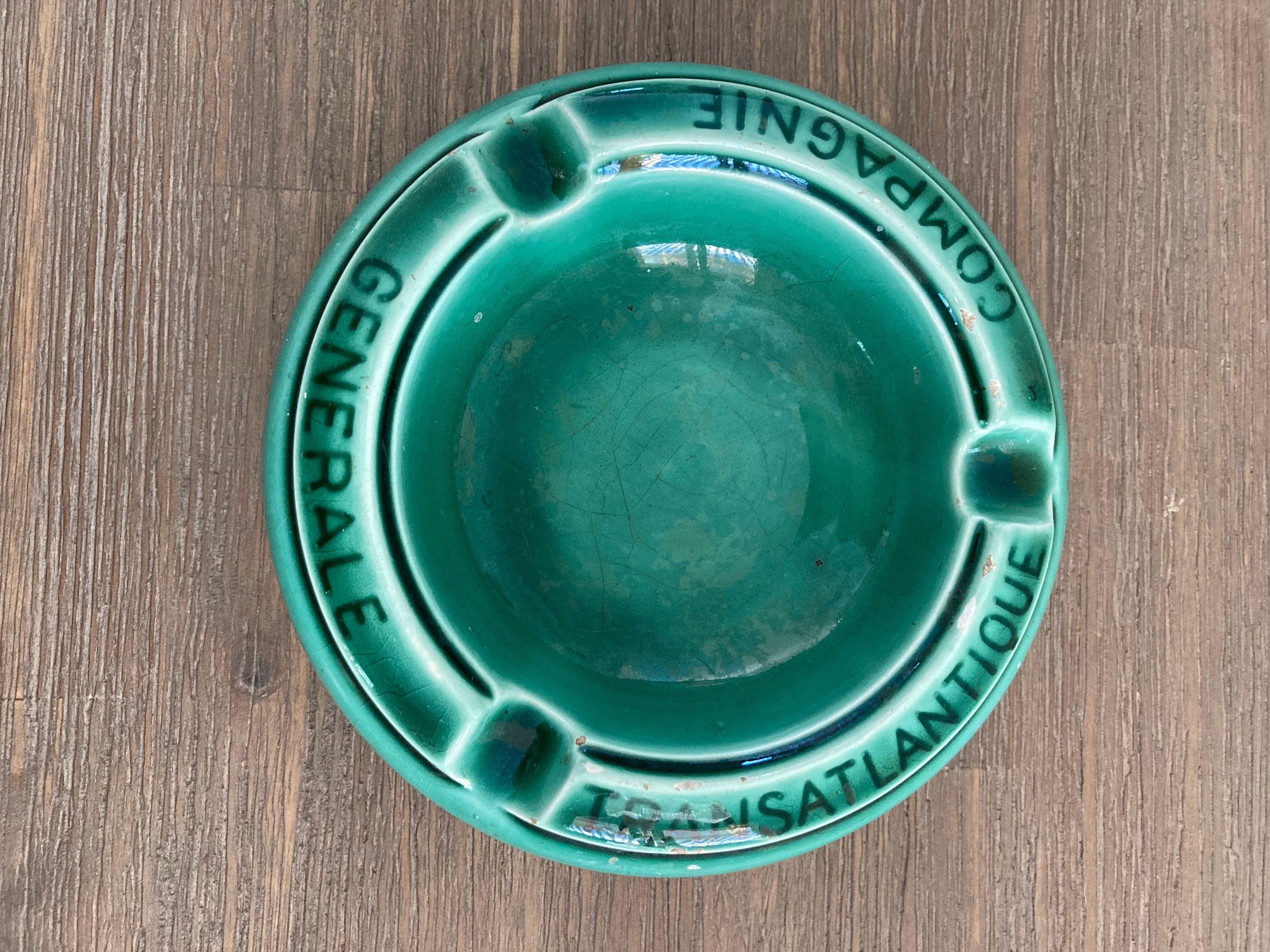 Compagnie Générale Transatlantique ashtray
