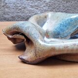 Free-form ceramic trinket tray by Alain and Nadia Pinel