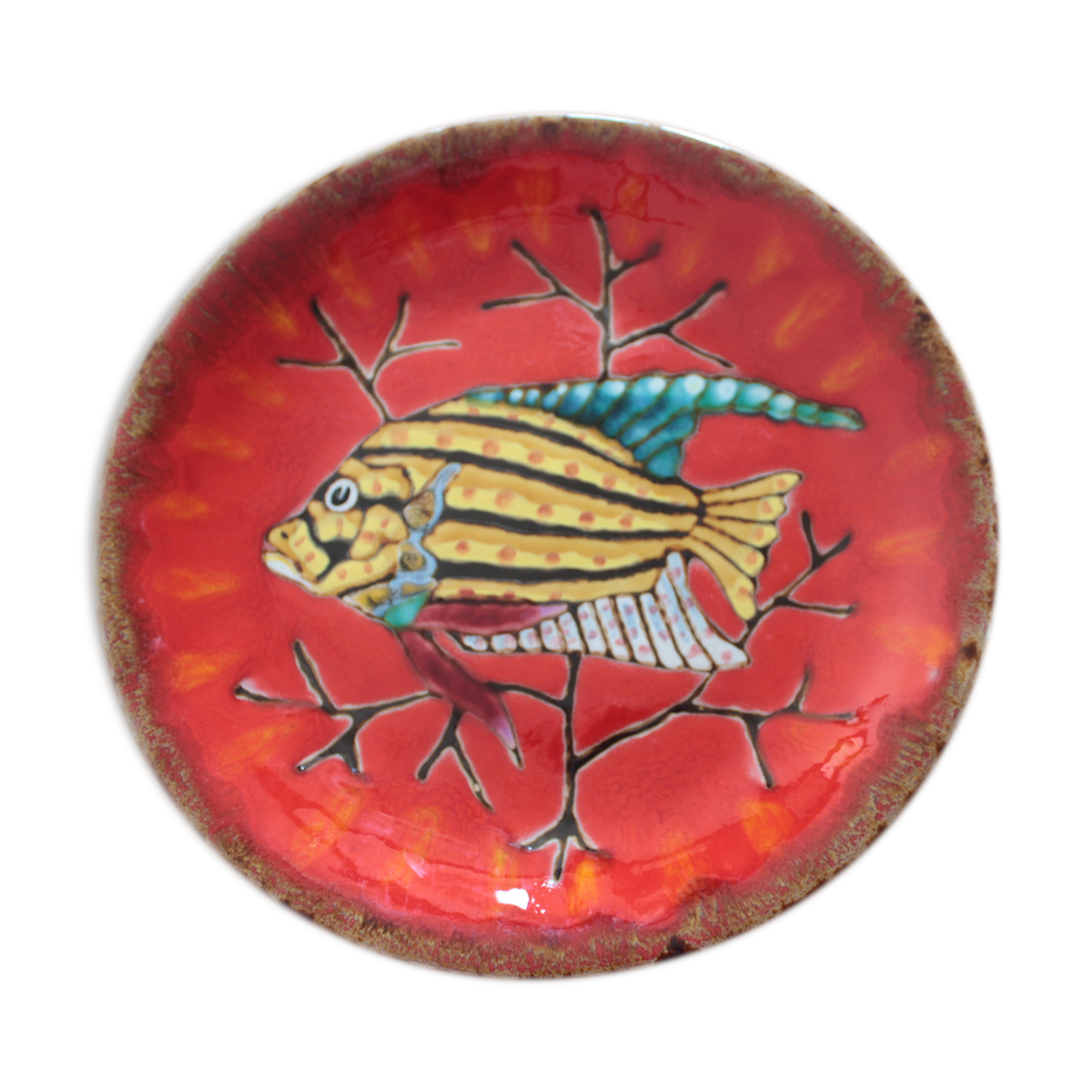Emile Rocher Saint Renan Earthenware Plate