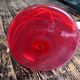 Scandinavian lamp base in red blown glass