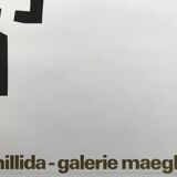 Original exhibition poster by Eduardo Chilidda, Galerie Maeght, 1973.