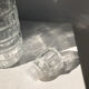 Vintage whisky decanter in glass