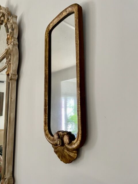 Miroir bois doré 18ème siècle 20x51cm