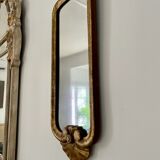 Miroir bois doré 18ème siècle 20x51cm