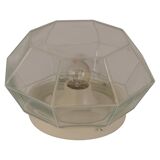 white glass ceiling lights by Limburg, Germany, 1960s.