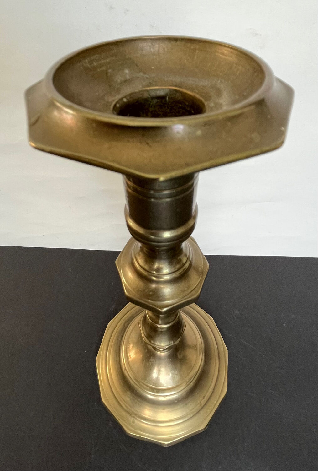 Old copper candle holder