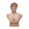 old bust of a male figure of antiquity