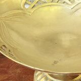 Old brass compote bowl